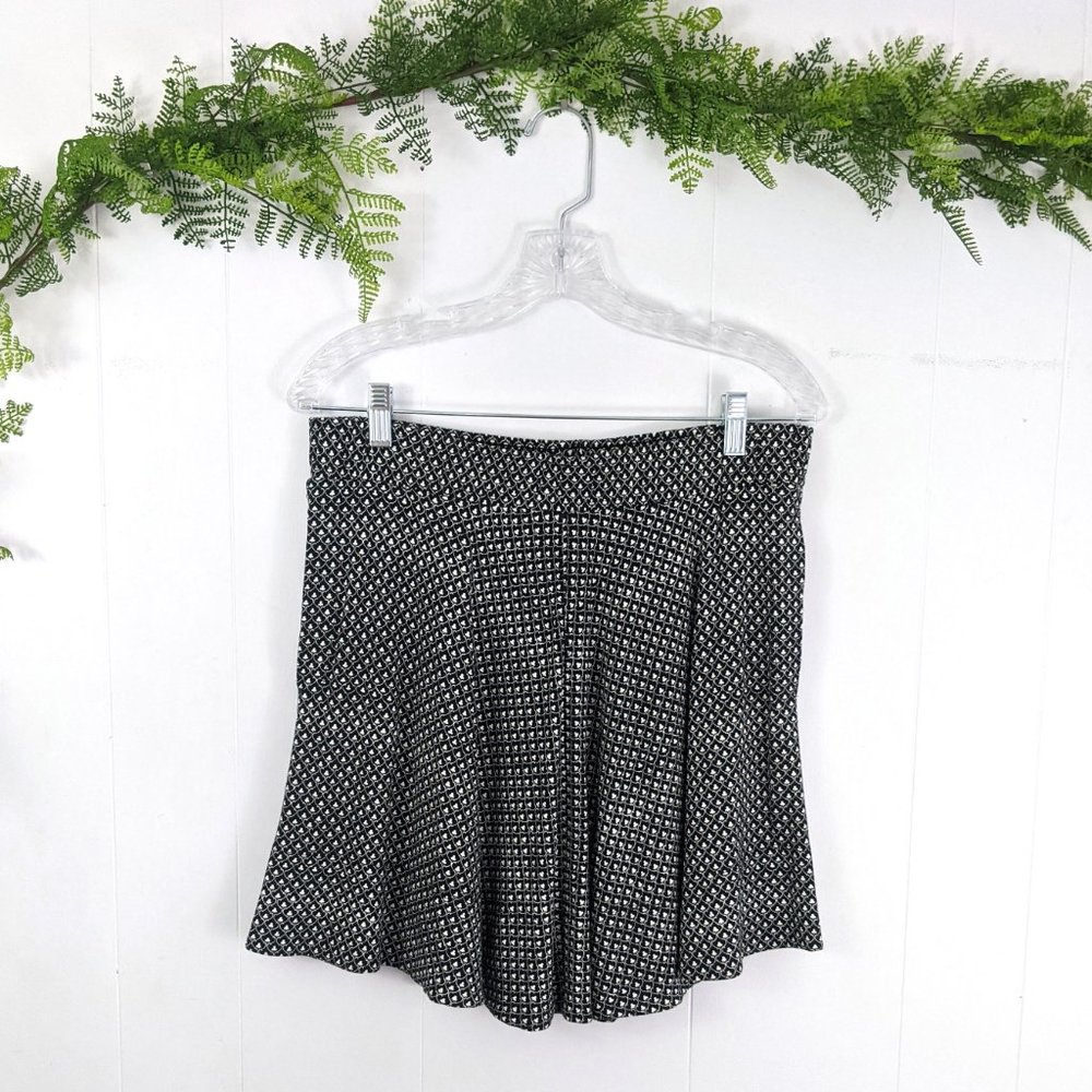 ♻️ LOFT Women's Petite Spade Print Circle Skirt